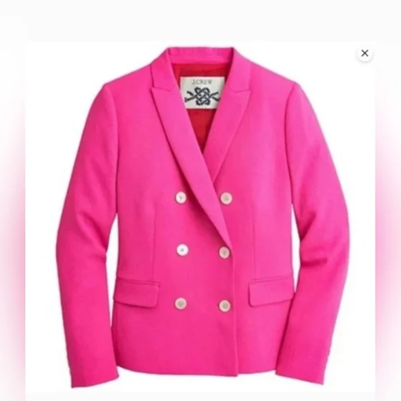 NWT J.CREW pink blazer size 4 - Picture 5 of 10